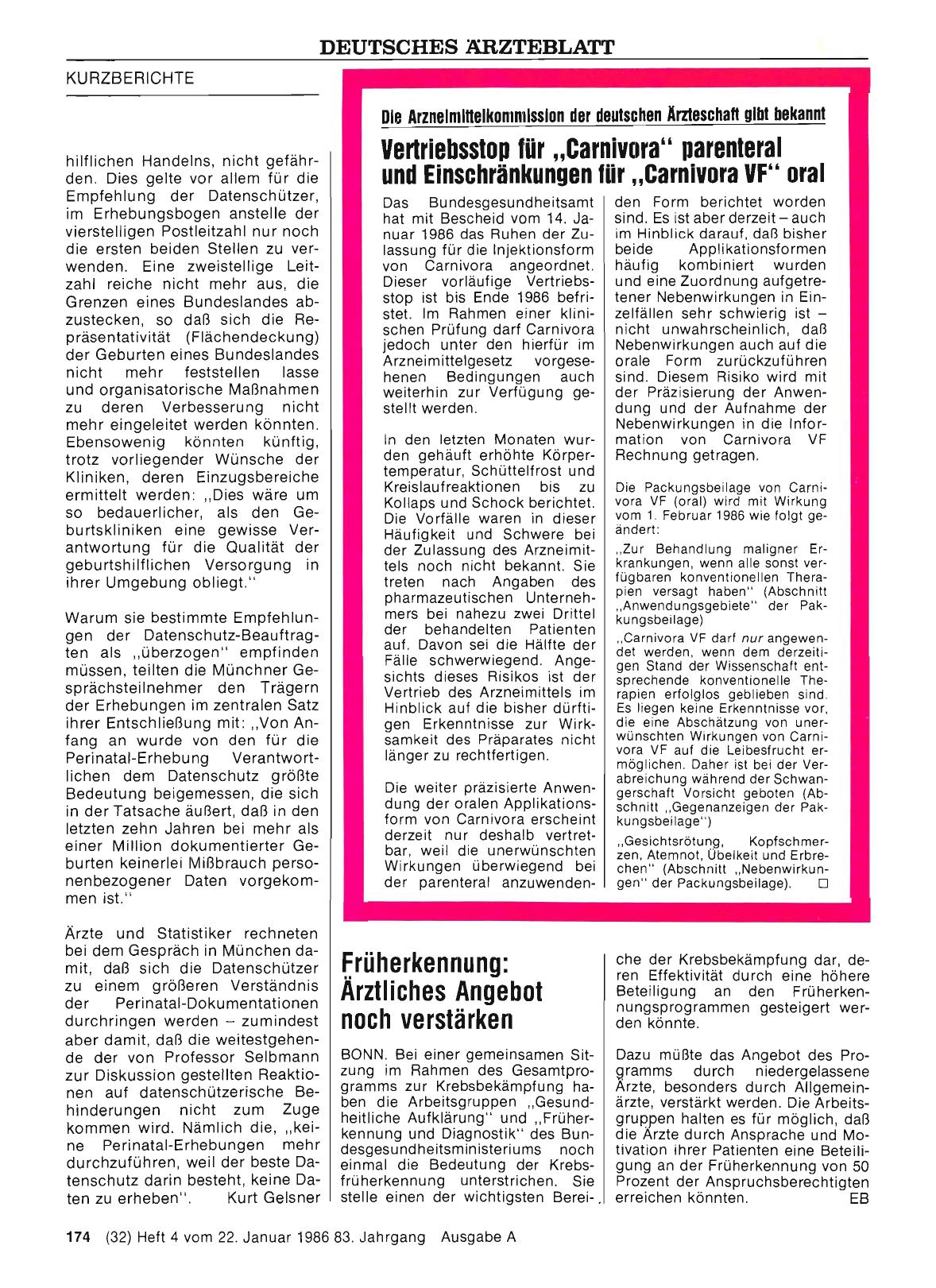 Vorschauseite 1: Früherkennung: Ärztliches Angebot noch verstärken