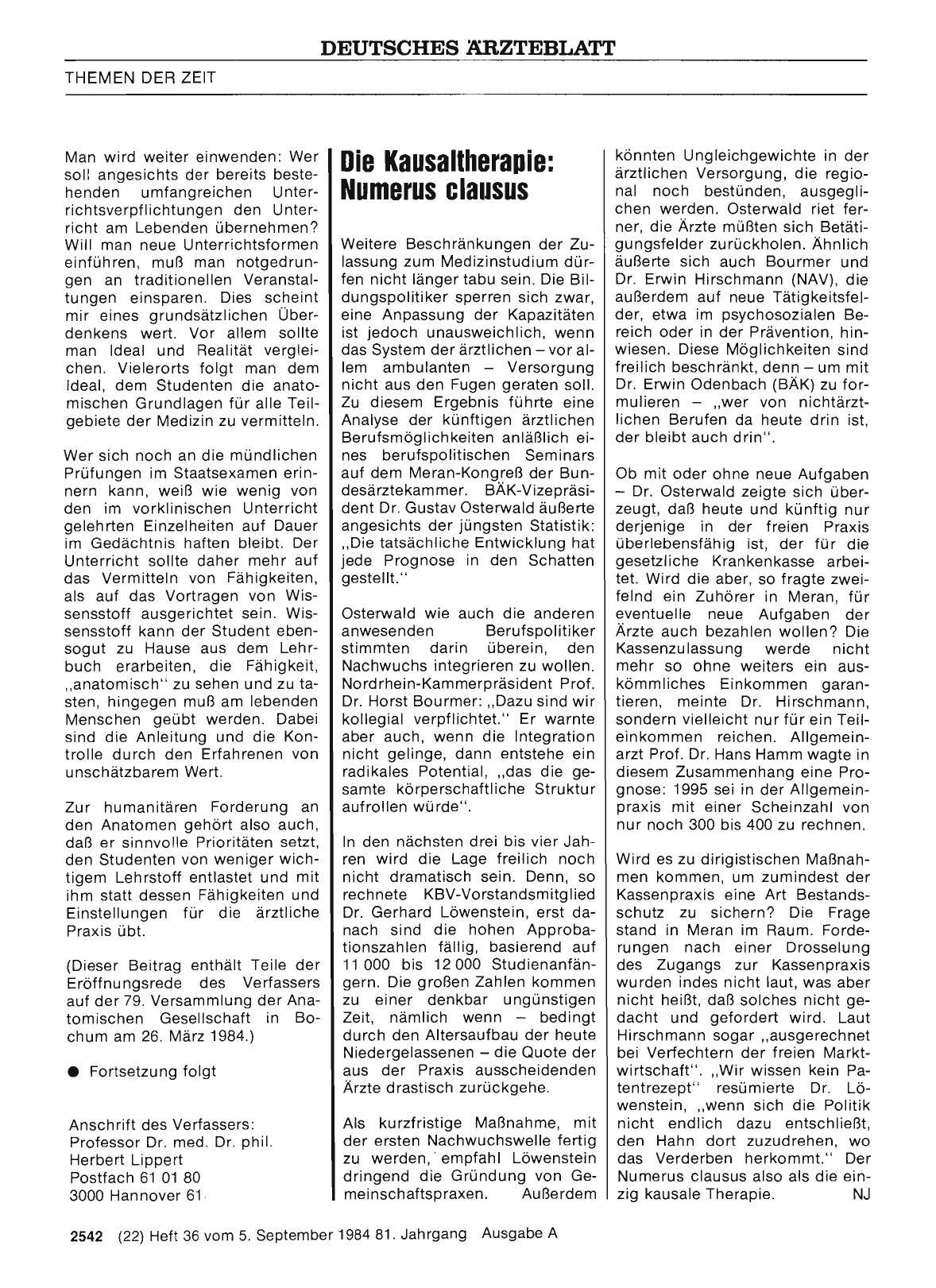Vorschauseite 1: Die Kausaltherapie: Numerus clausus