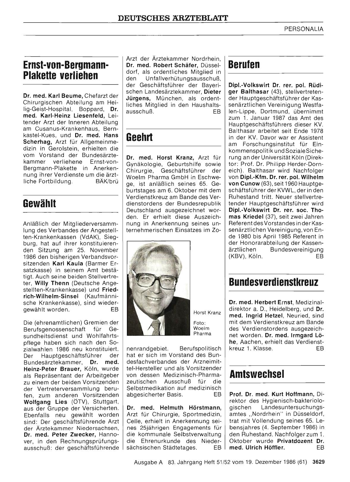 Vorschauseite 1: Bundesverdienstkreuz