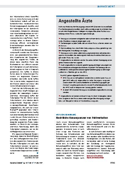 Vorschauseite 1: Ärztliche Behandlung: Rechtliche Konsequenzen von Fehlverhalten