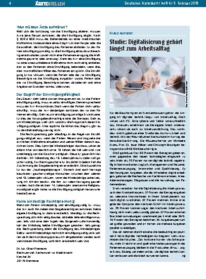 Vorschauseite 1: Studie: Digitalisierung gehört längst zum Arbeitsalltag