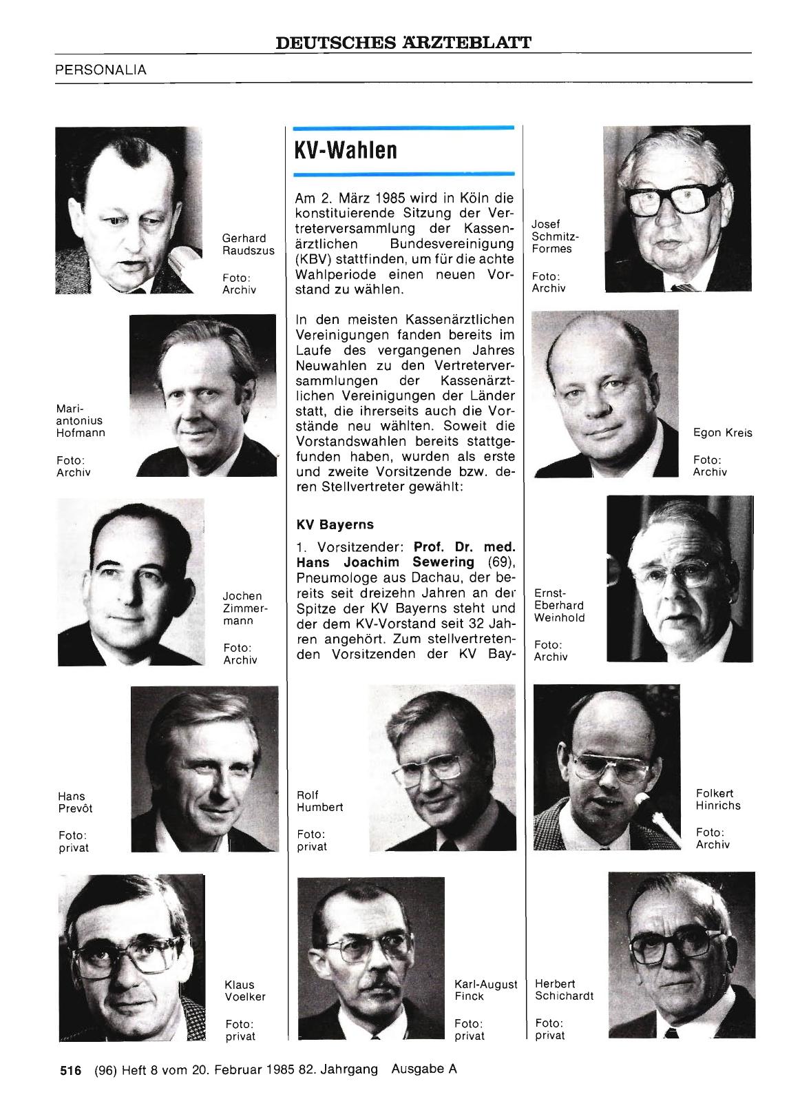 Vorschauseite 1: KV-Wahlen