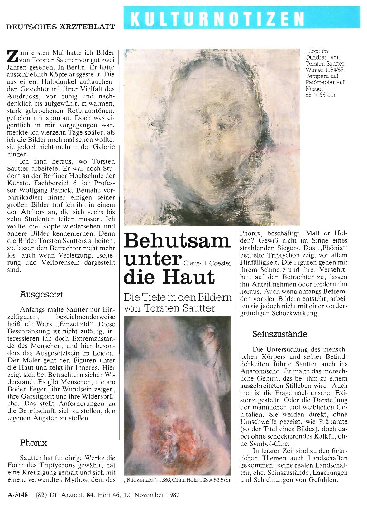 Vorschauseite 1: Behutsam unter die Haut: Die Tiefe in den Bildern von Torsten Sautter