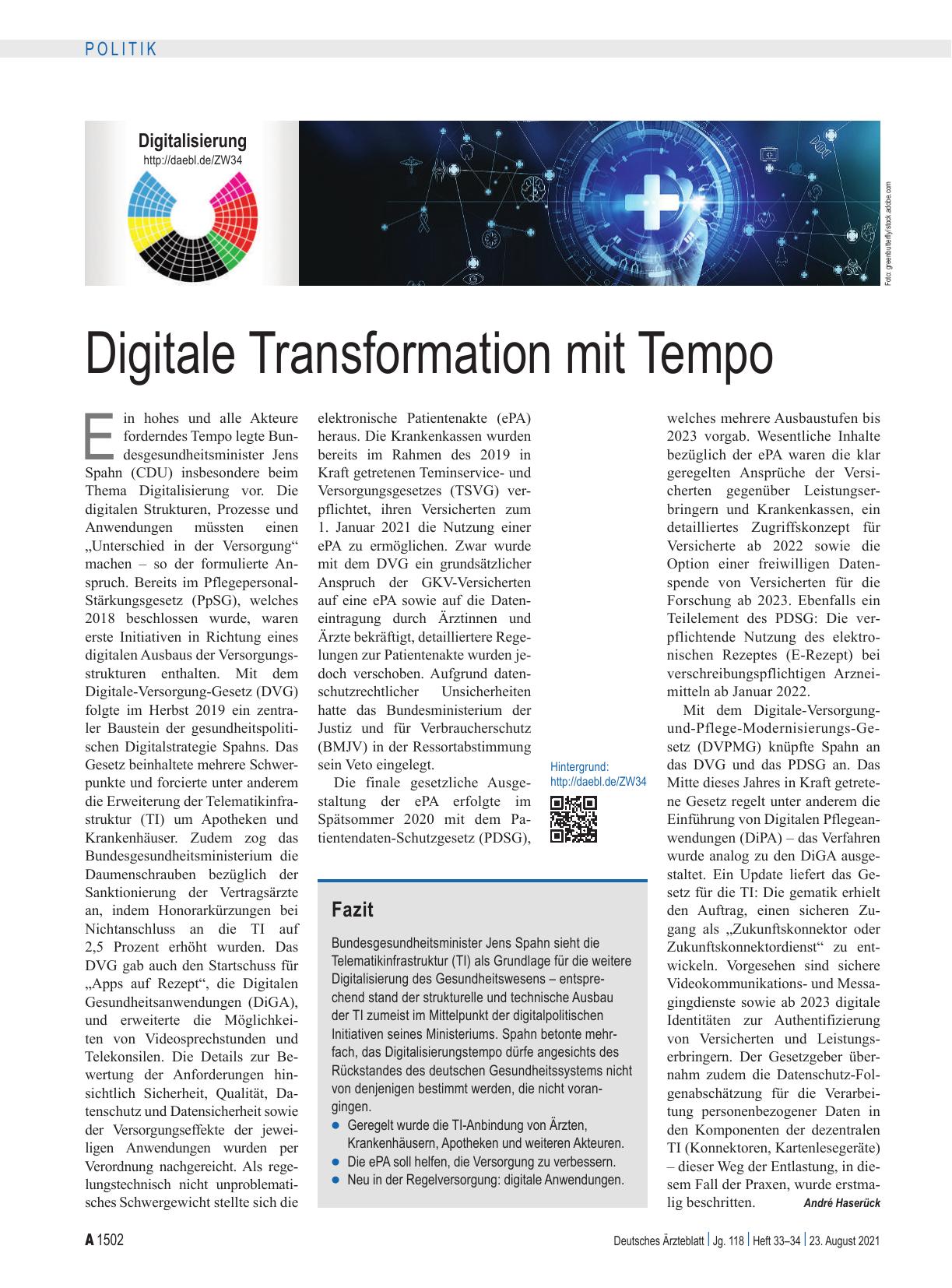 Vorschauseite 1: Digitale Transformation mit Tempo
