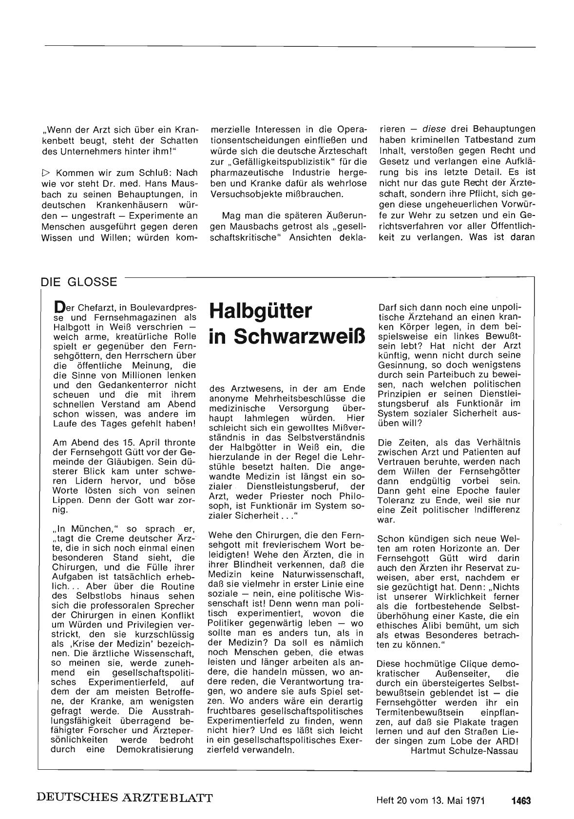 Vorschauseite 1: Halbgötter in Schwarzweiß
