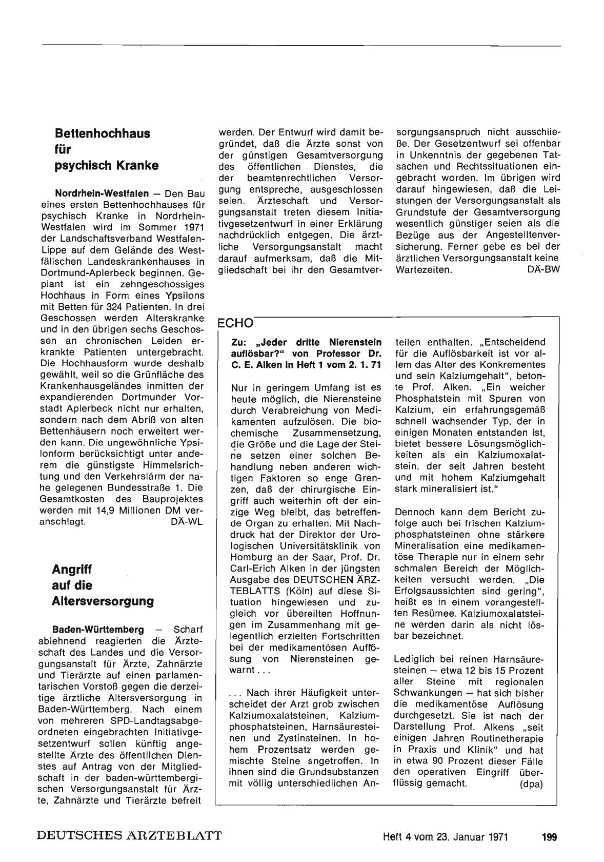 Vorschauseite 1: Bettenhochhaus für psychisch Kranke