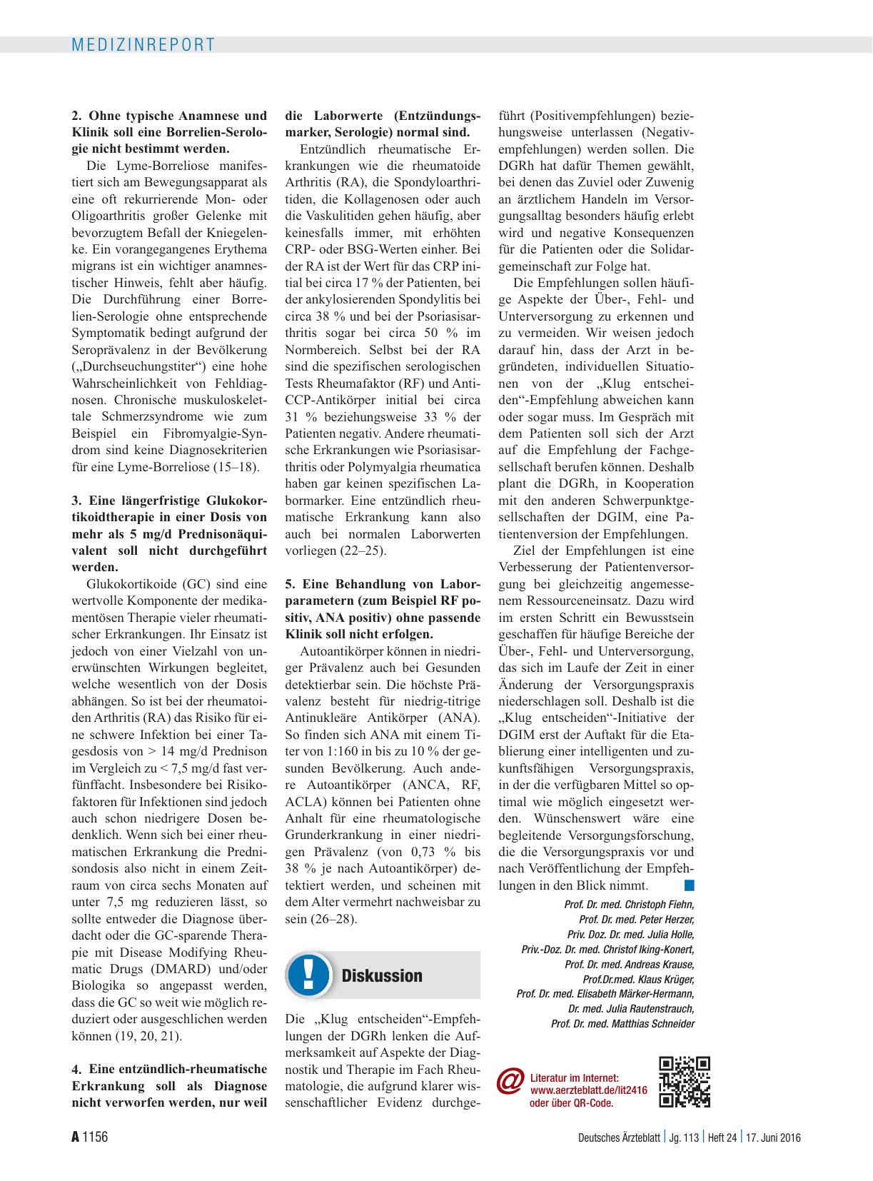 Vorschauseite 3: Klug entscheiden: .. . in der Rheumatologie