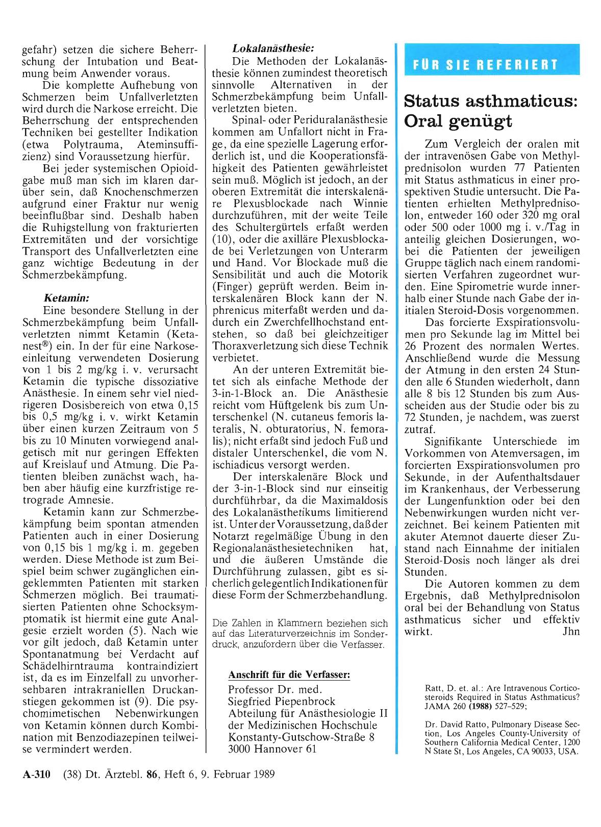 Vorschauseite 1: Status asthmaticus: Oral genügt