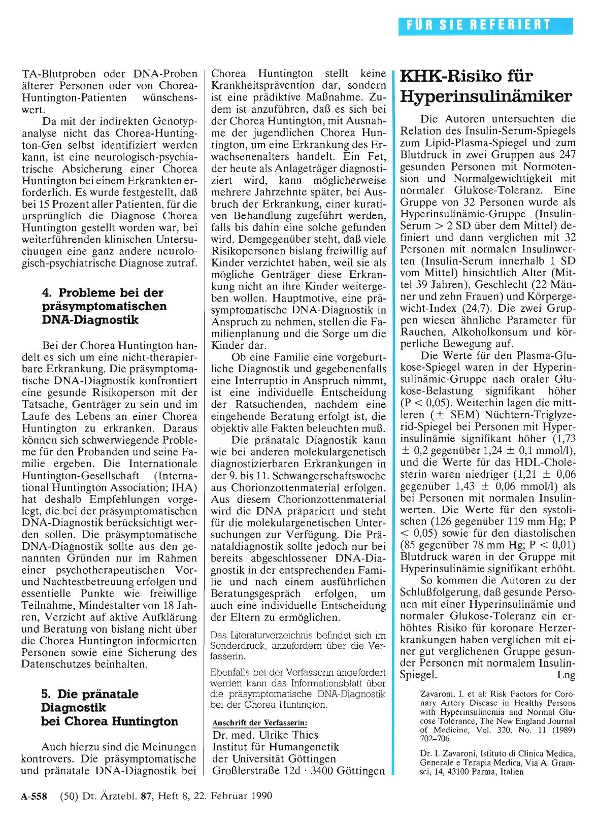 Vorschauseite 1: KEIK-Risiko für Hyperinsulinämiker