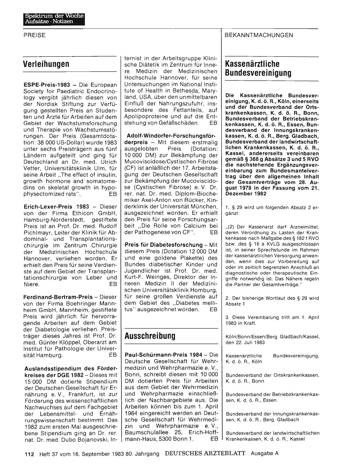 Vorschauseite 1: Kassenärztliche Bundesvereinigung: Ergänzungsvereinbarung zum Bundesmantelvertrag über den allgemeinen Inhalt der Gesamtverträge vom 28. August 1978 in der Fassung vom 21. Dezembe…