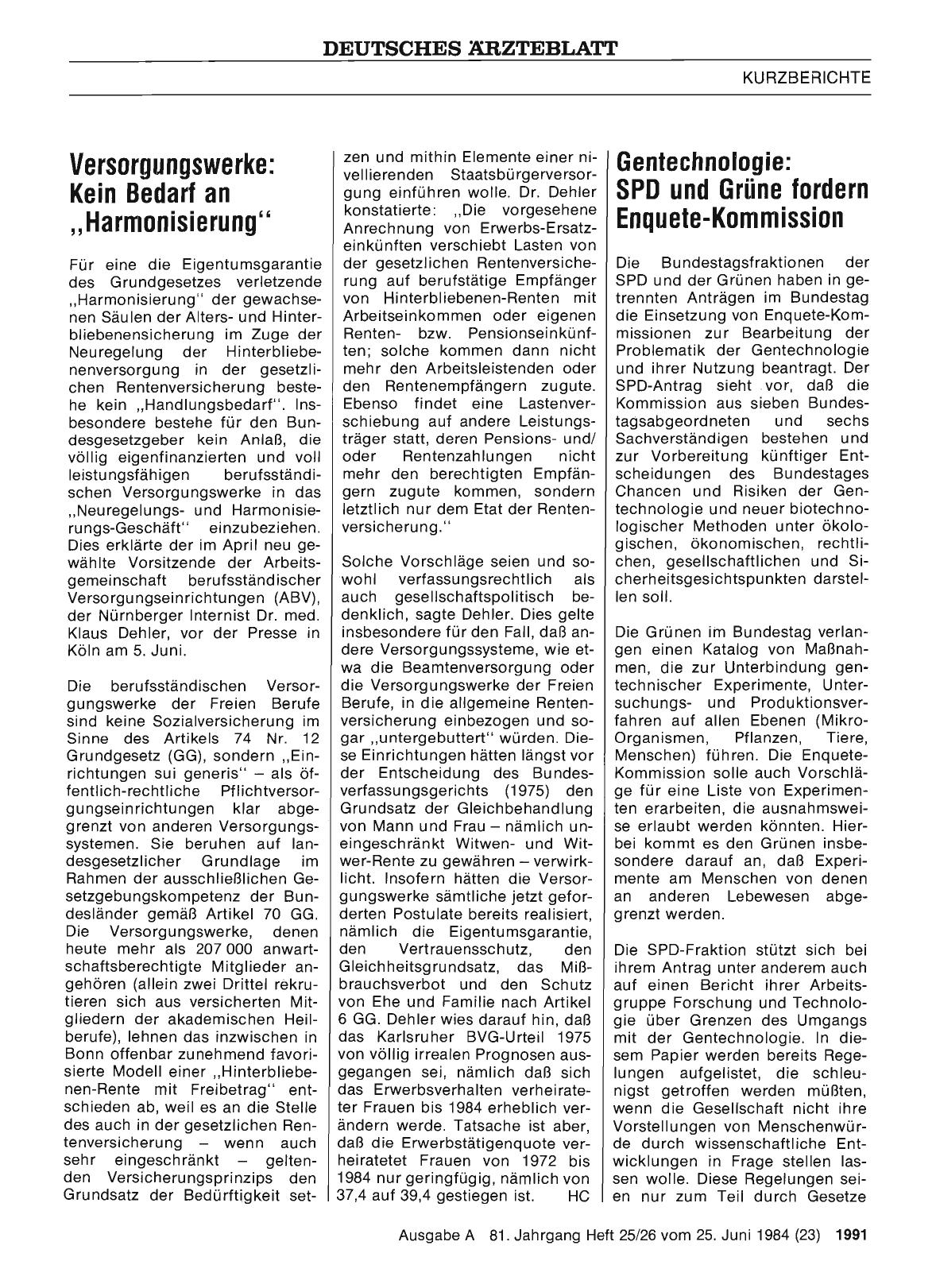 Vorschauseite 1: Versorgungswerke: Kein Bedarf an „Harmonisierung“