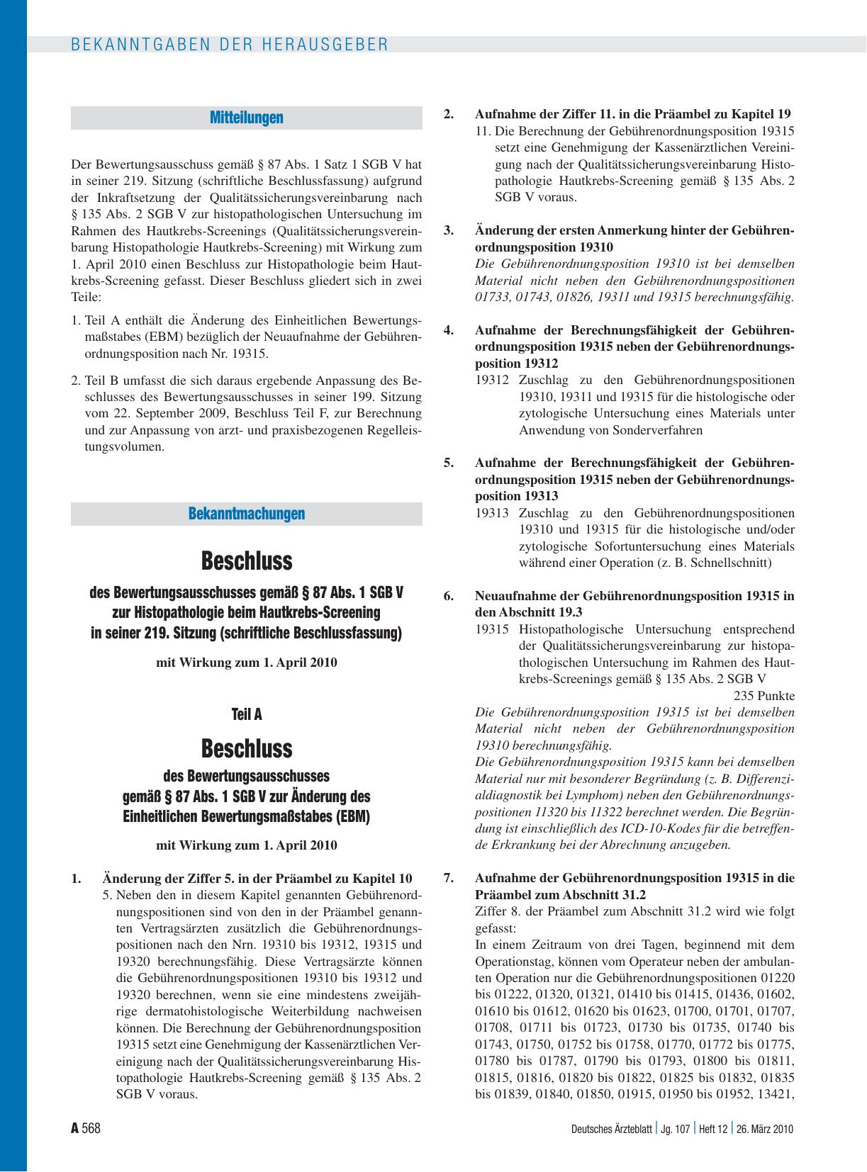 Vorschauseite 1: Mitteilungen
