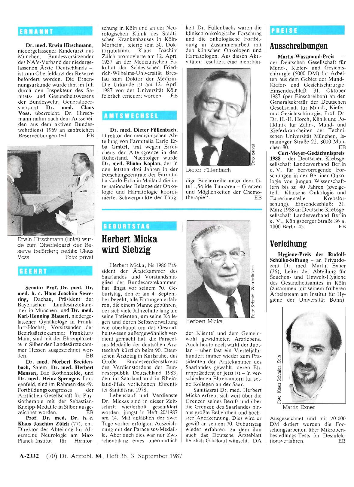 Vorschauseite 1: Geehrt