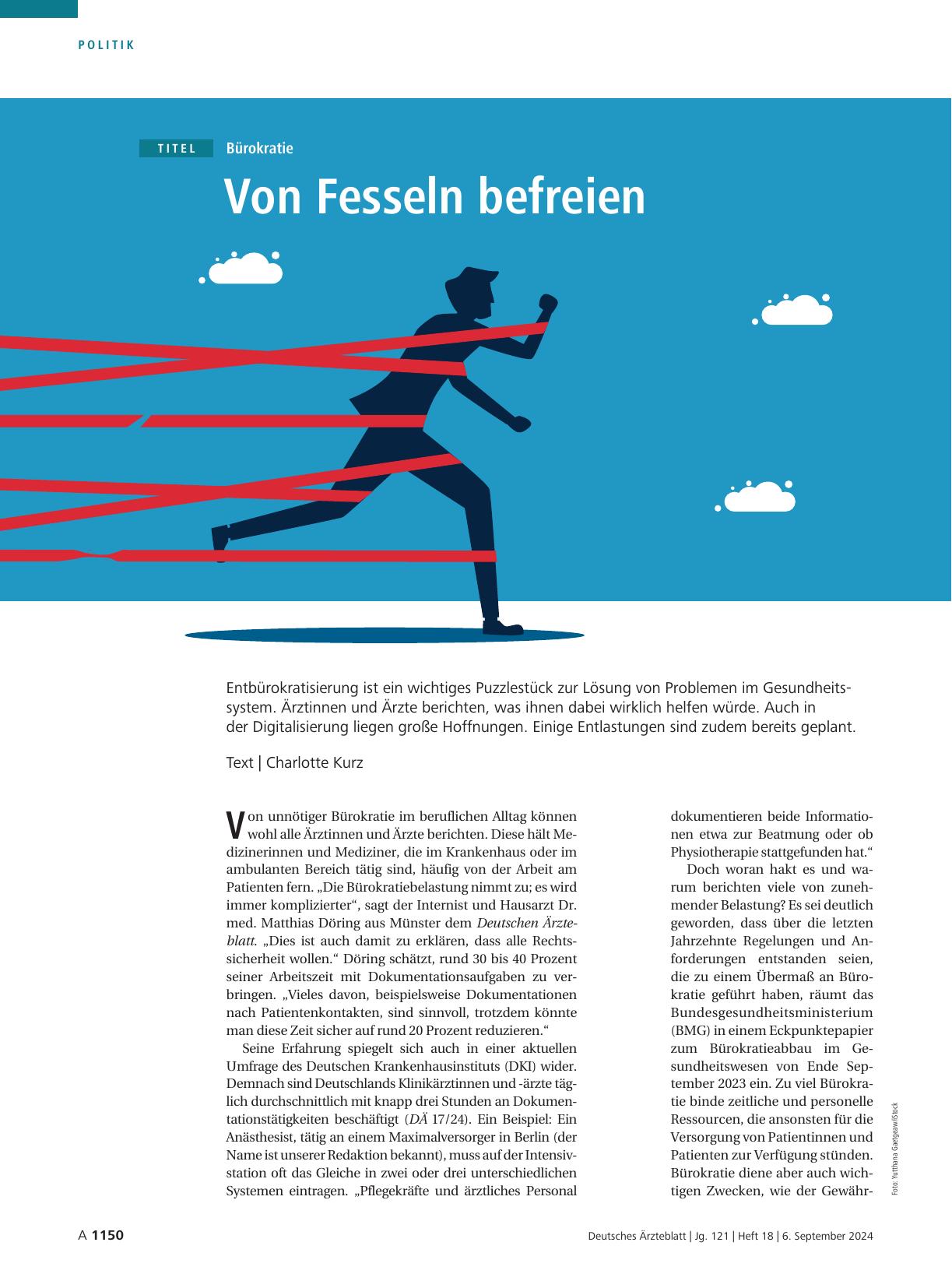 Vorschauseite 1: Bürokratie: Von Fesseln befreien