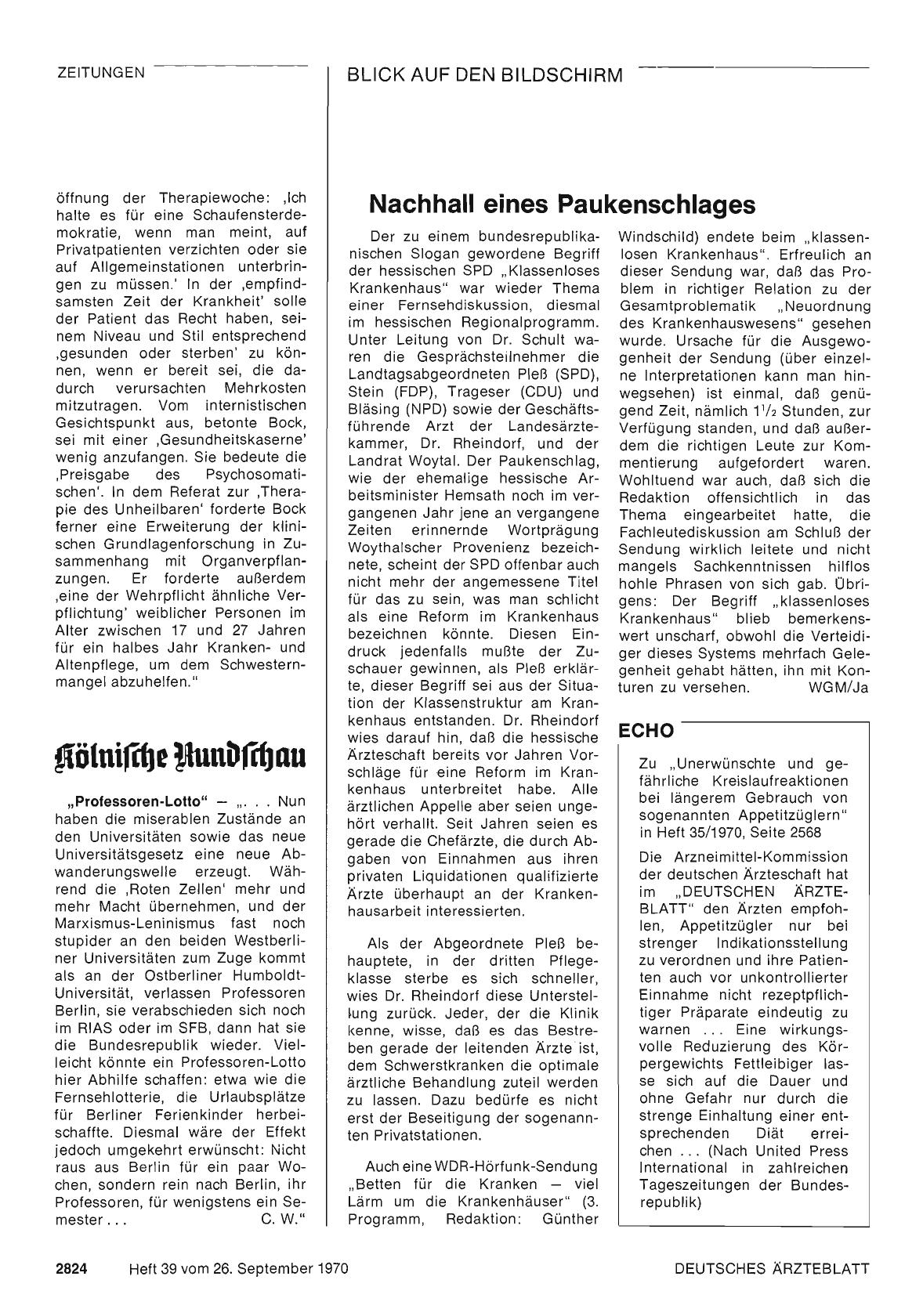 Vorschauseite 1: Nachhall eines Paukenschlages