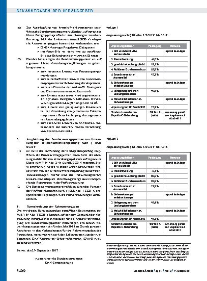 Vorschauseite 3: Rahmenvorgaben nach § 84 Abs. 7 SGB V – Arzneimittel – für das Jahr 2018