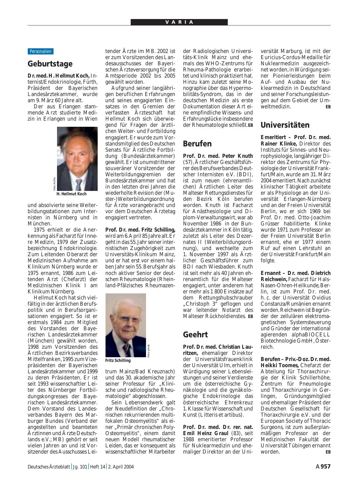 Vorschauseite 1: Universitäten