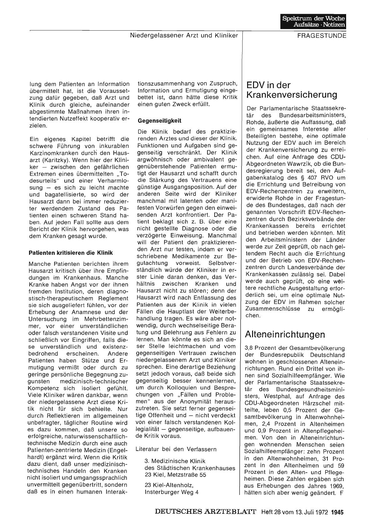 Vorschauseite 1: EDV in der Krankenversicherung / Alteneinrichtungen