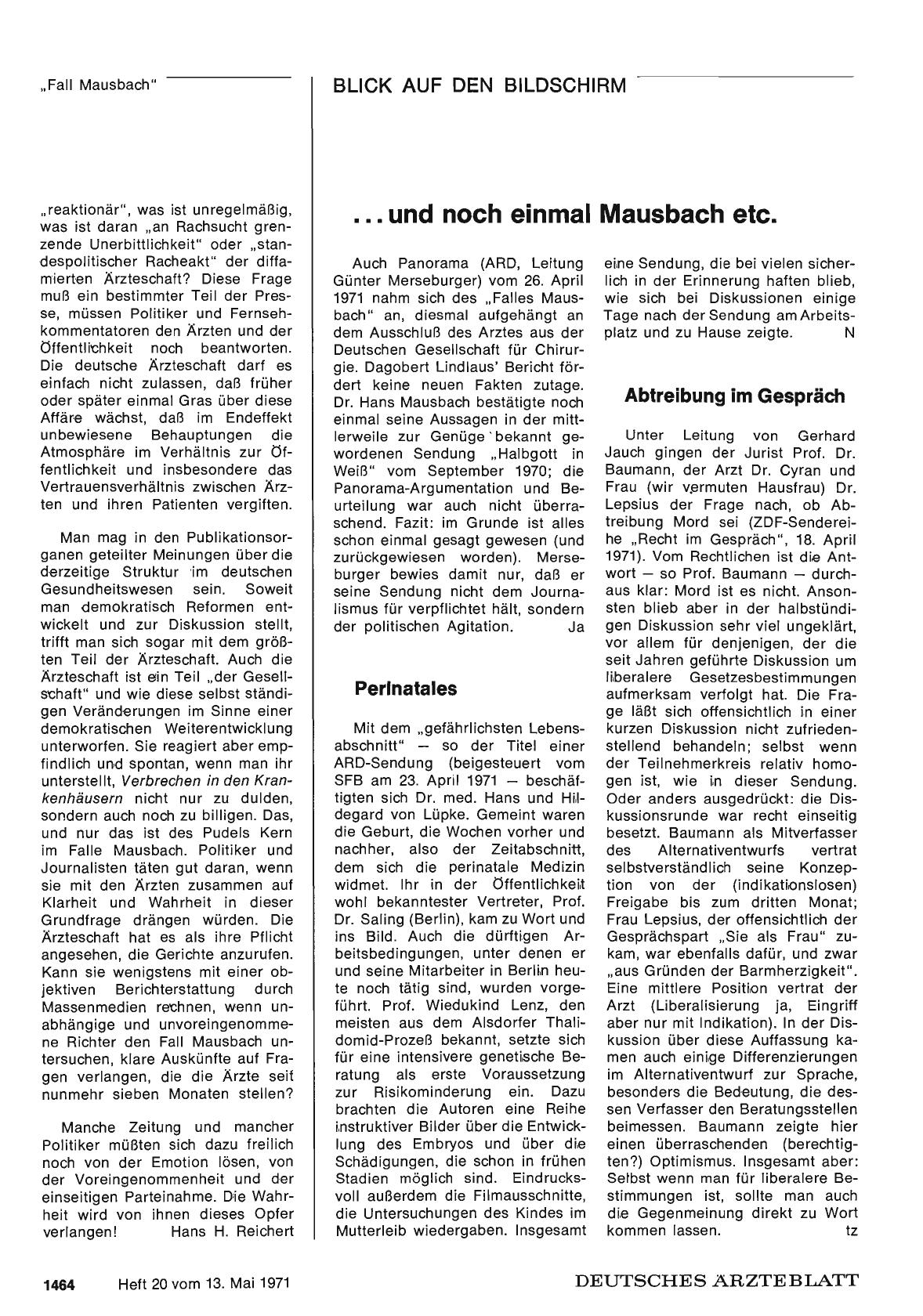 Vorschauseite 1: . .. und noch einmal Mausbach etc.