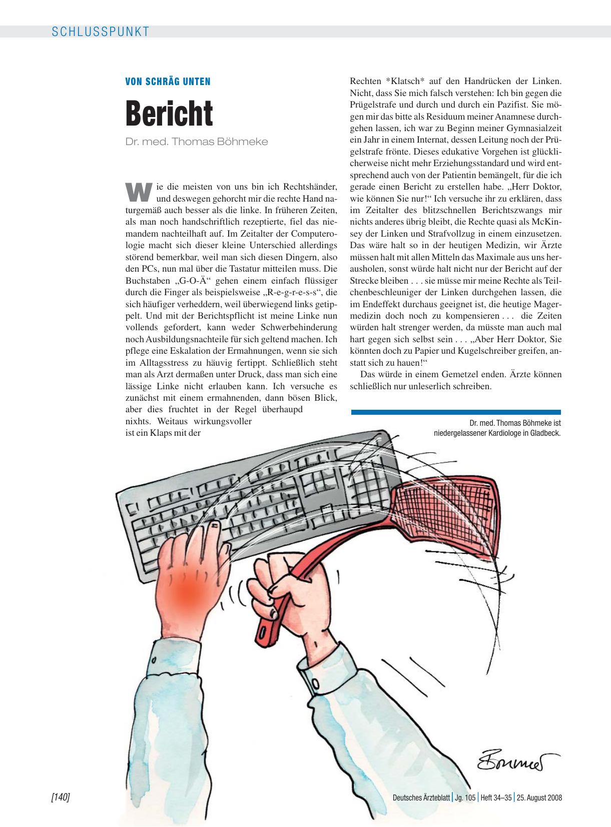 Vorschauseite 1: Von schräg unten: Bericht