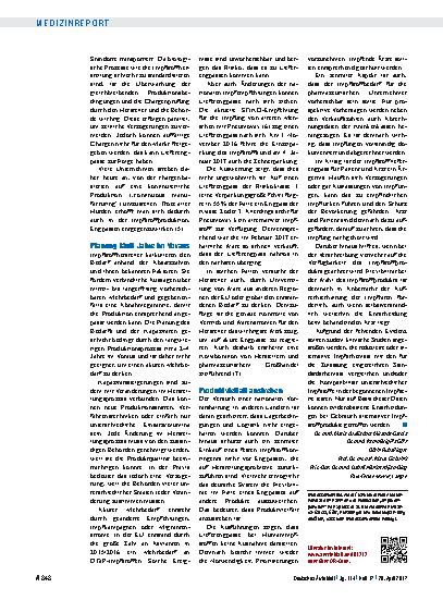 Vorschauseite 4: Lieferengpässe von Impfstoffen: Einblick in Zahlen und Hintergründe