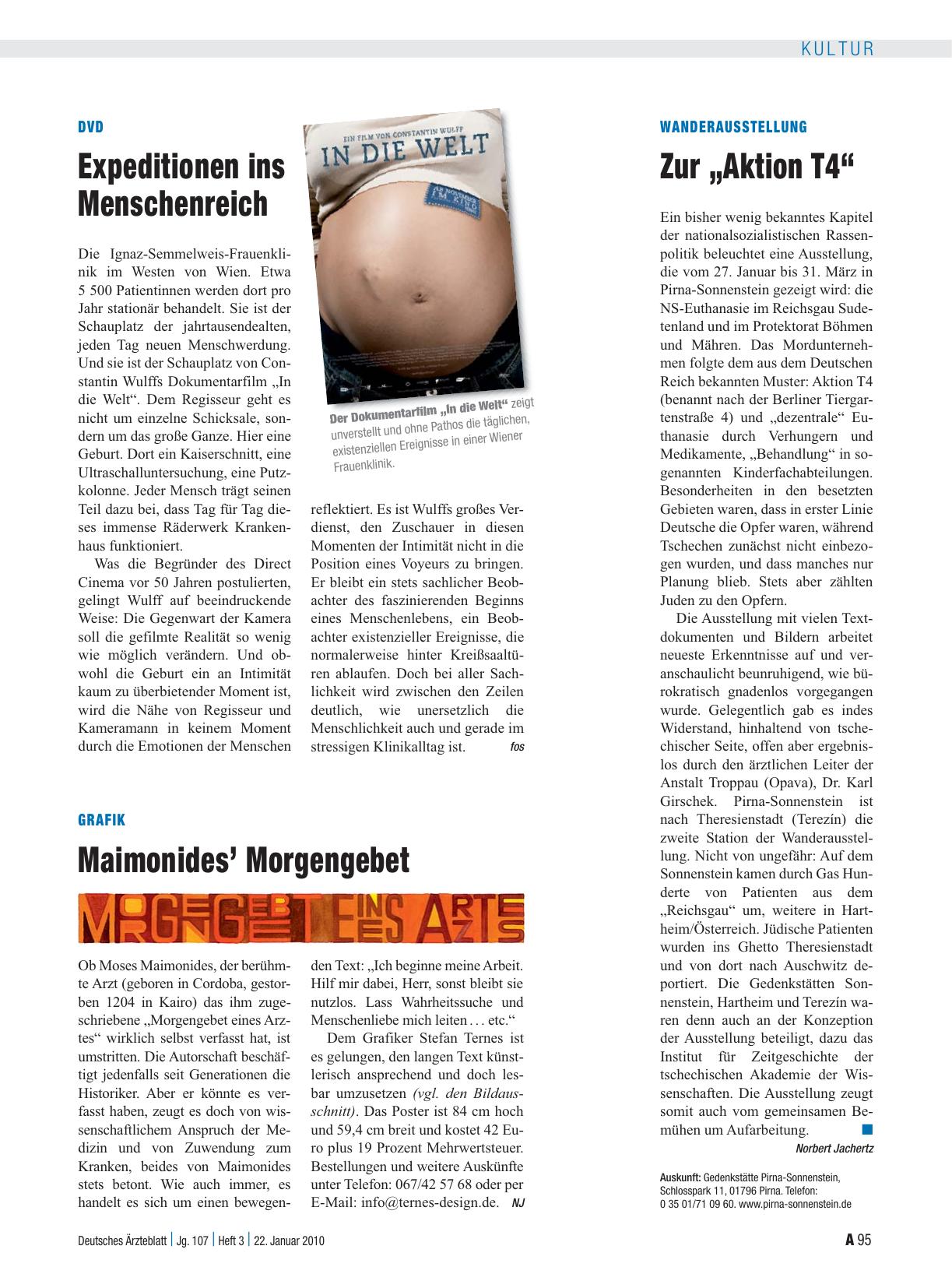 Vorschauseite 1: Grafik: Maimonides’ Morgengebet