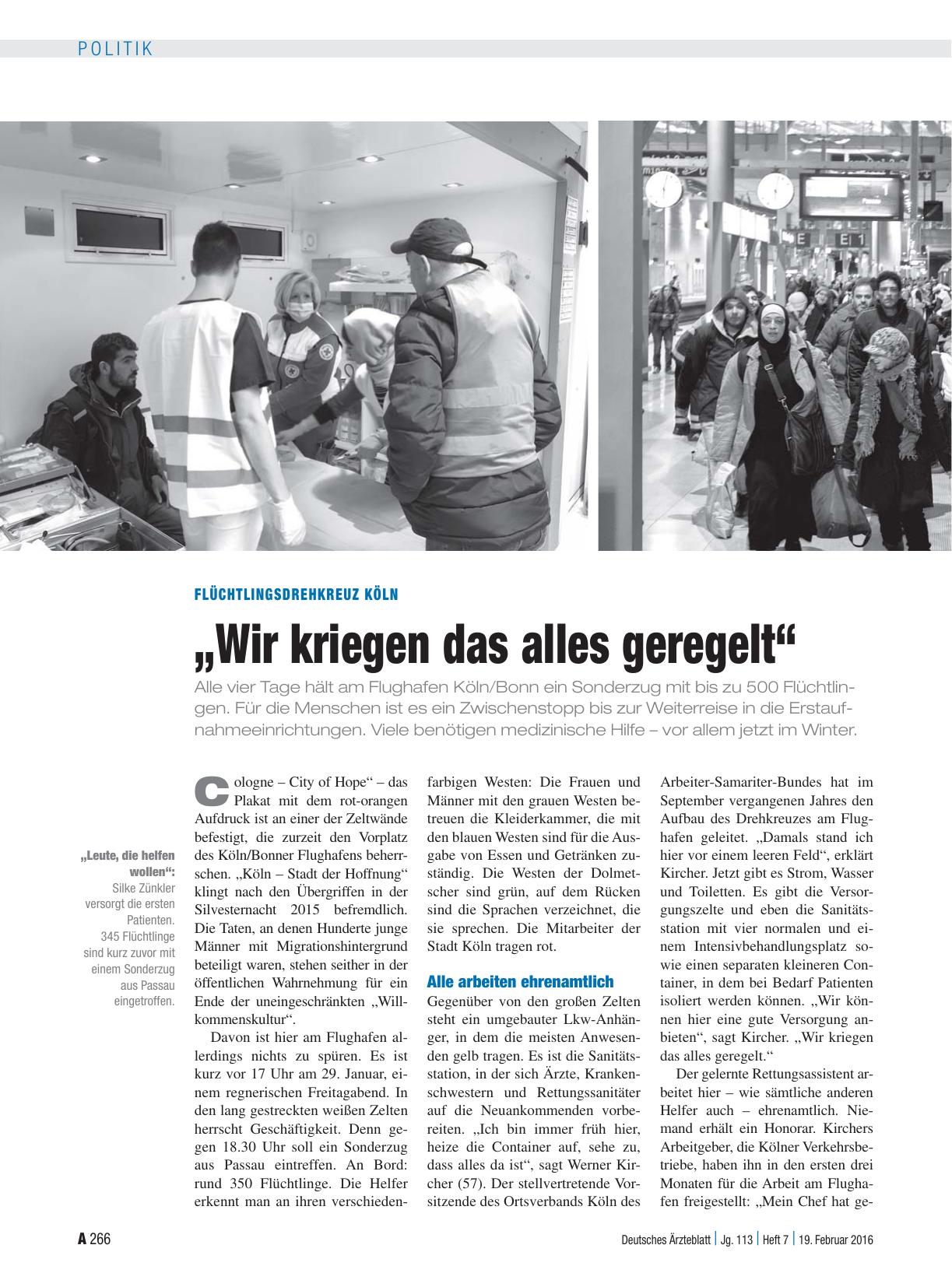 Vorschauseite 1: Flüchtlingsdrehkreuz Köln: „Wir kriegen das alles geregelt“