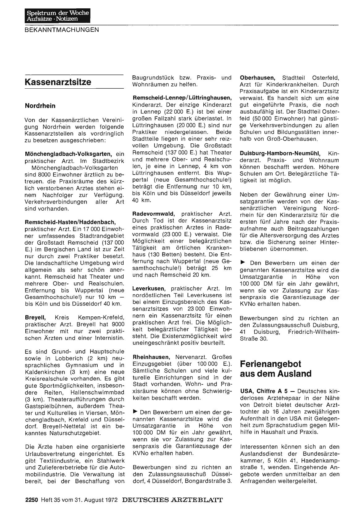 Vorschauseite 1: Ferienangebot aus dem Ausland