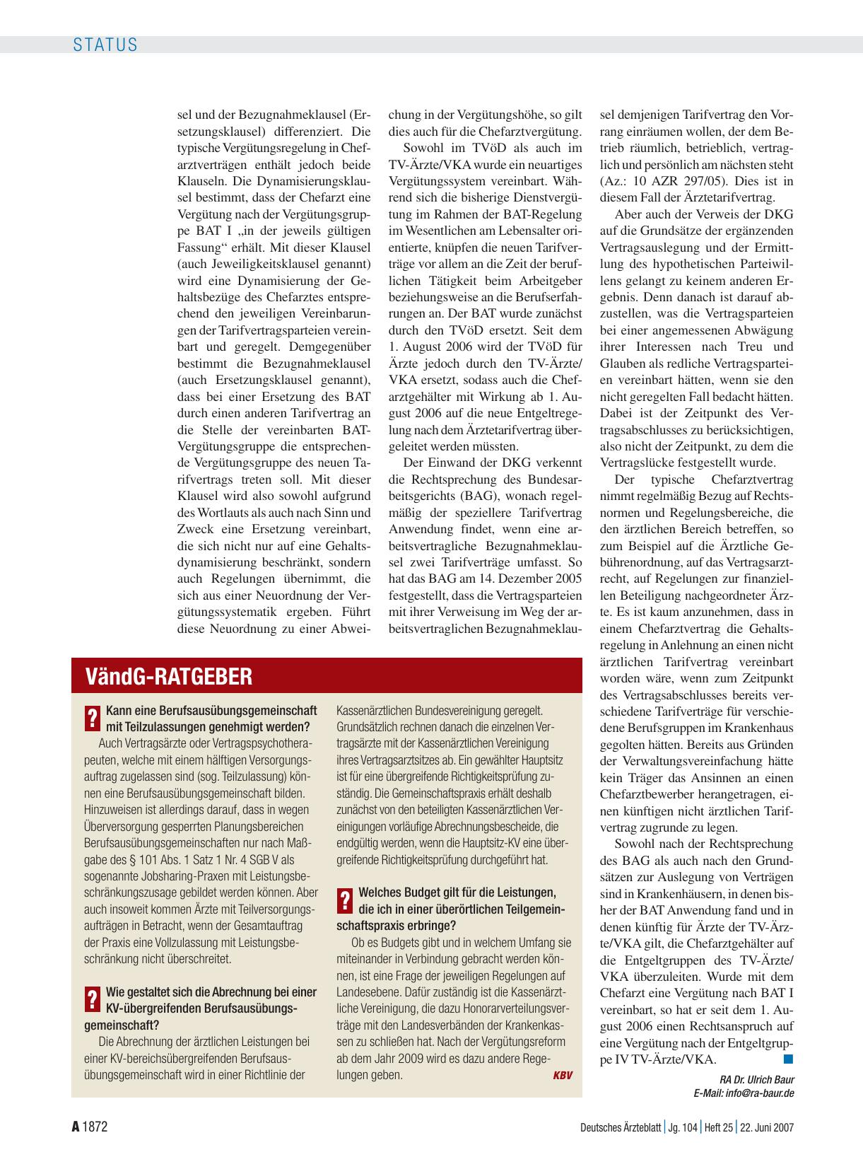 Vorschauseite 1: VändG-Ratgeber