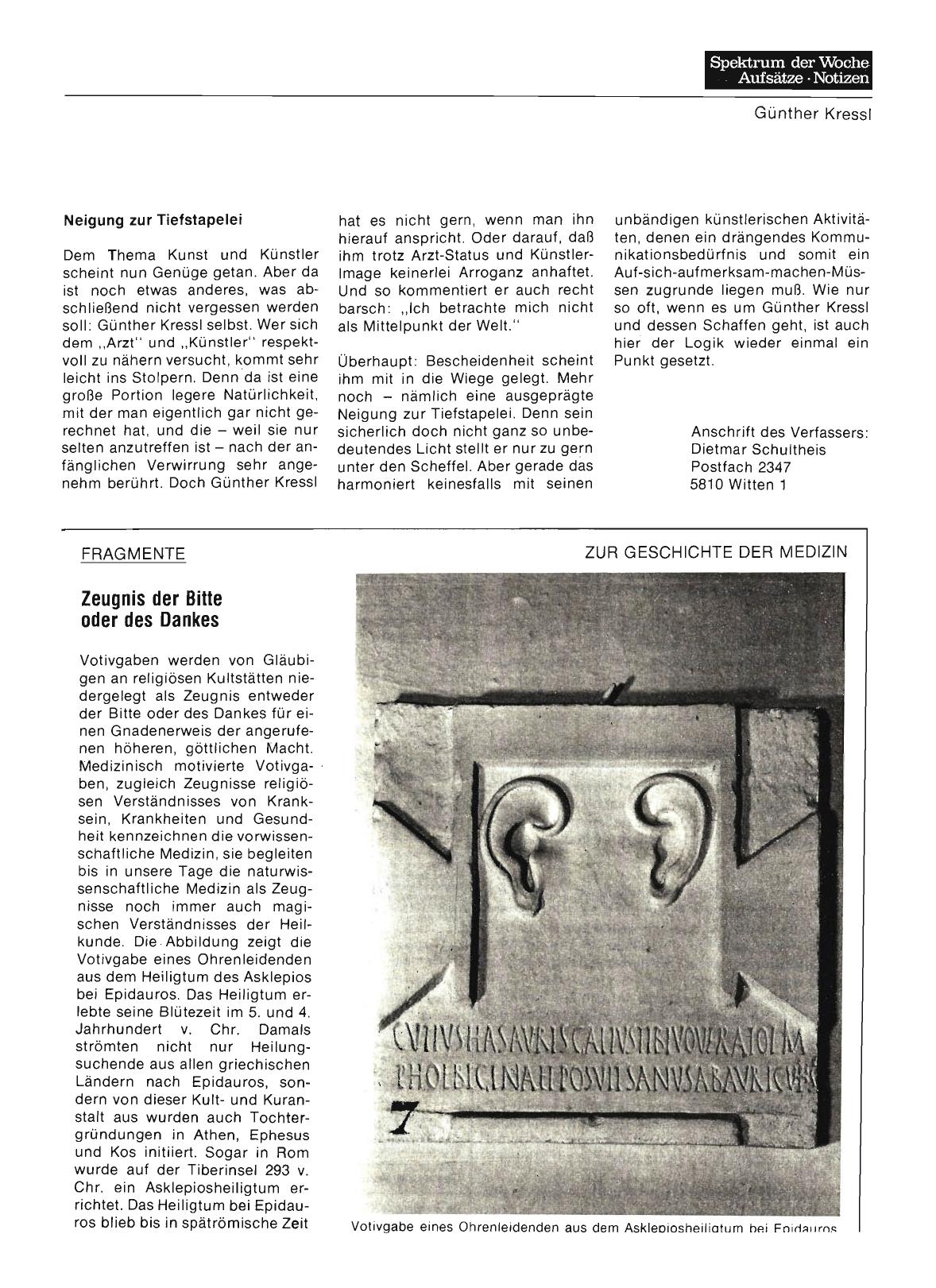 Vorschauseite 1: Fragmente: Zeugnis der Bitte oder des Dankes