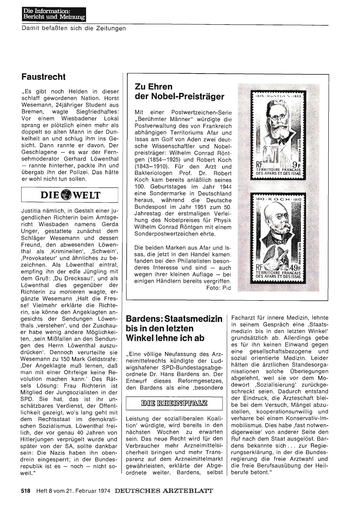 Vorschauseite 1: Zu Ehren der Nobel-Preisträger