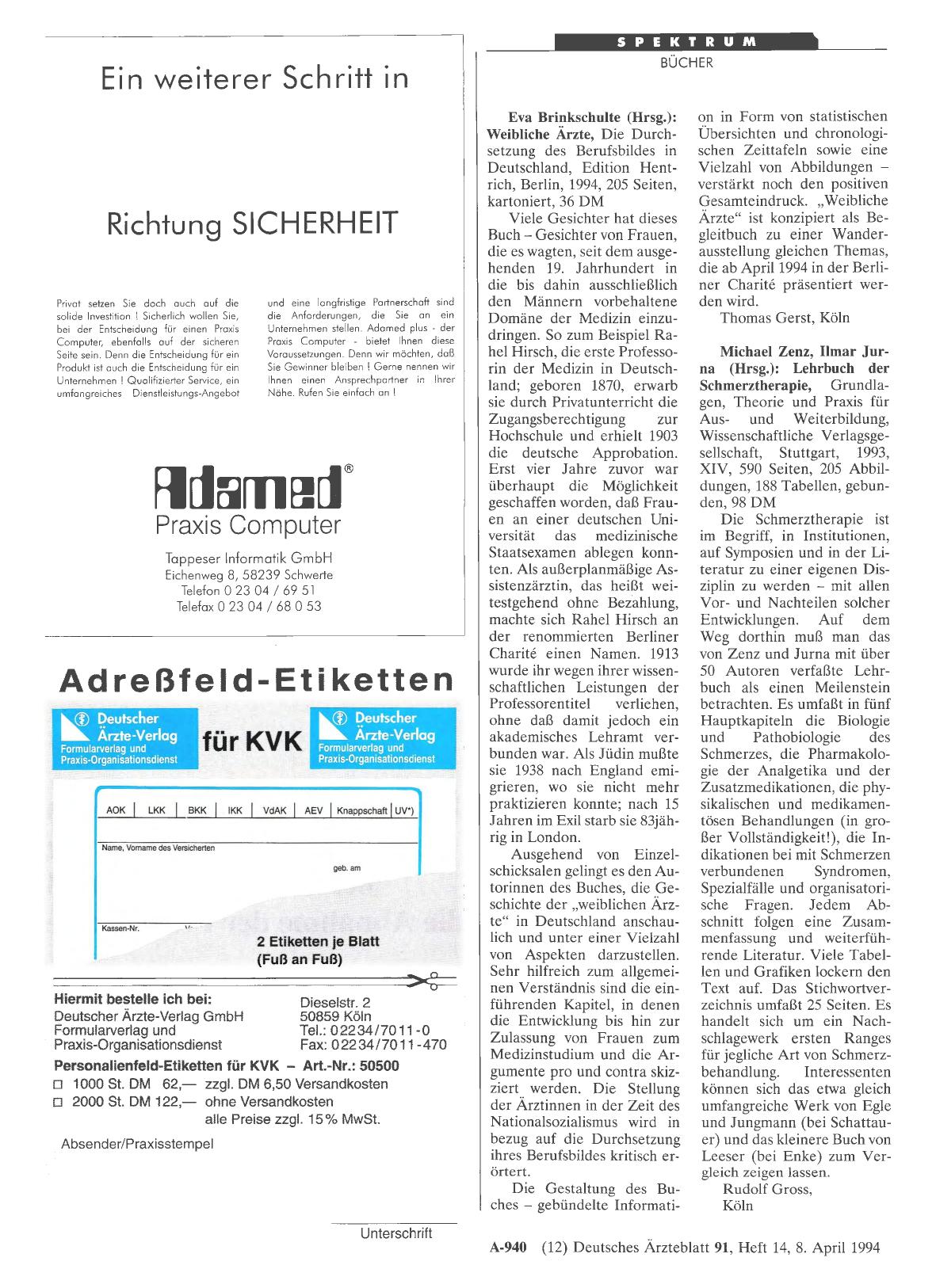Vorschauseite 1: Michael Zenz, Ilmar Jurna (Hrsg. ): Lehrbuch der Schmerztherapie