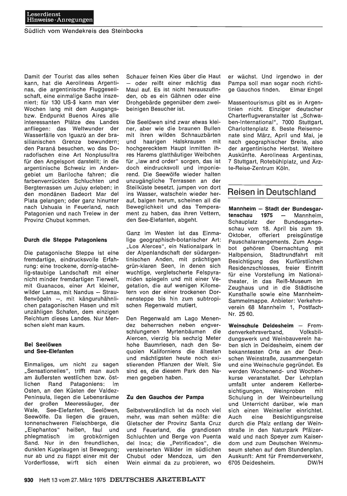 Vorschauseite 1: Reisen in Deutschland