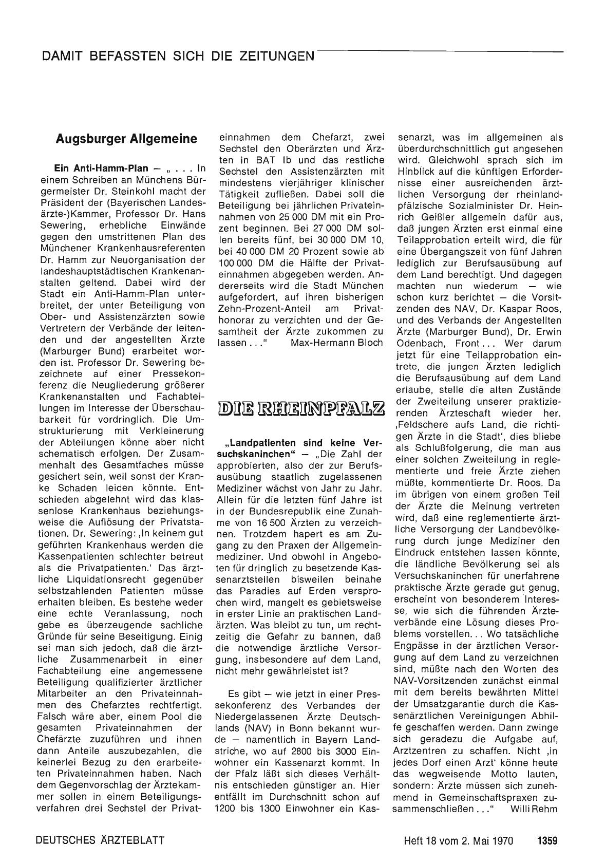Vorschauseite 1: Ein Anti-Hamm-Plan
