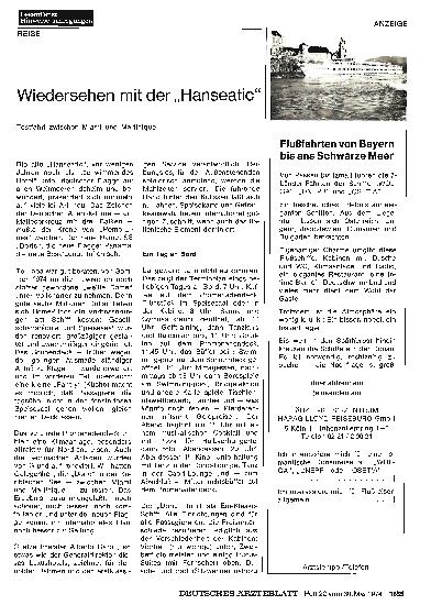 Vorschauseite 1: Wiedersehen mit der „Hanseatic“