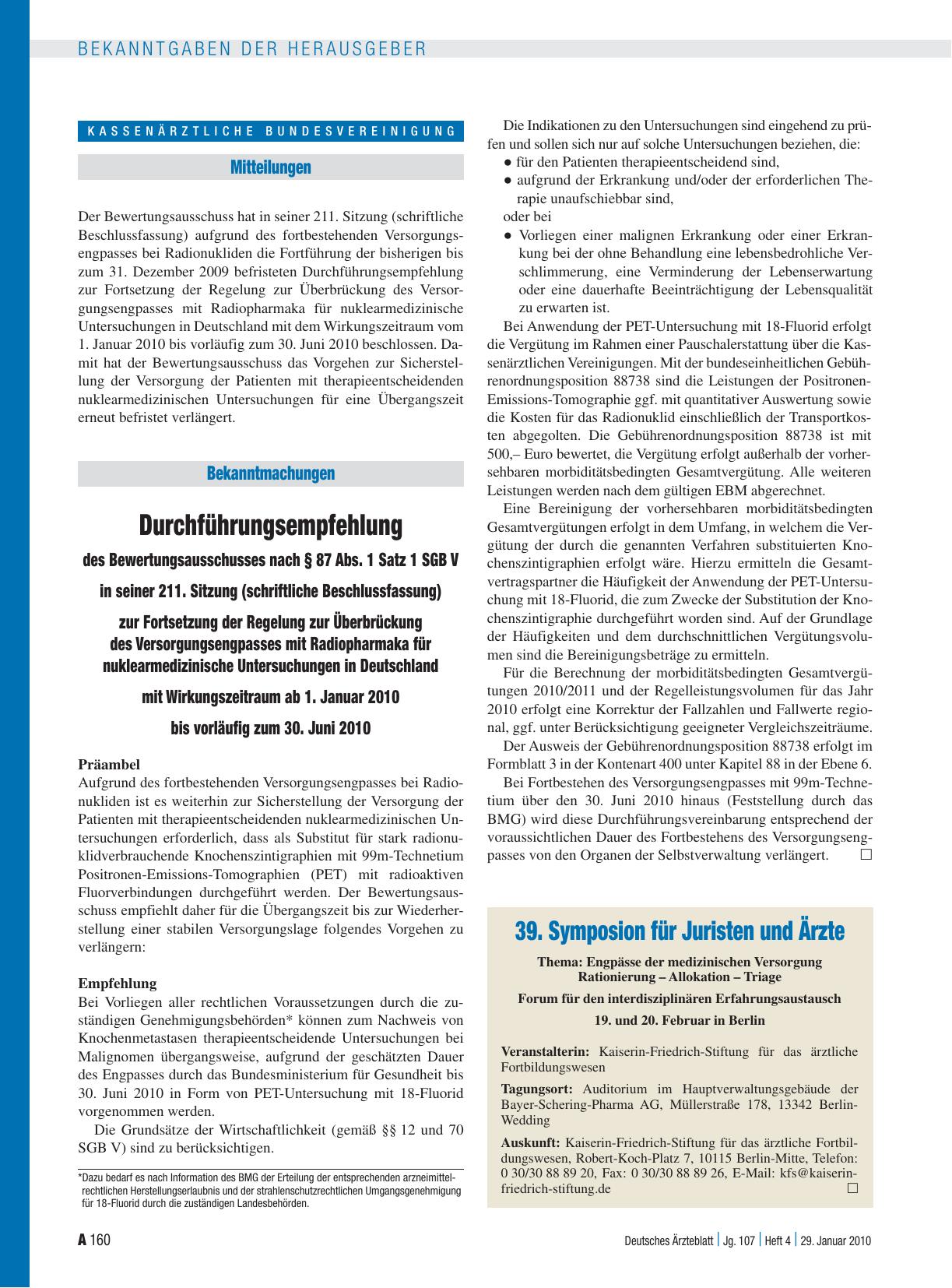 Vorschauseite 1: Mitteilungen