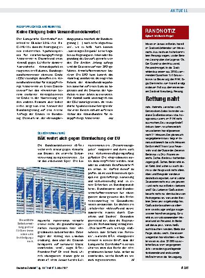 Vorschauseite 1: Randnotiz: Rettung naht