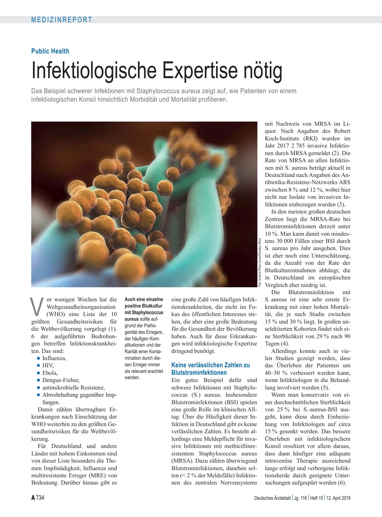 Vorschauseite 1: Public Health: Infektiologische Expertise nötig