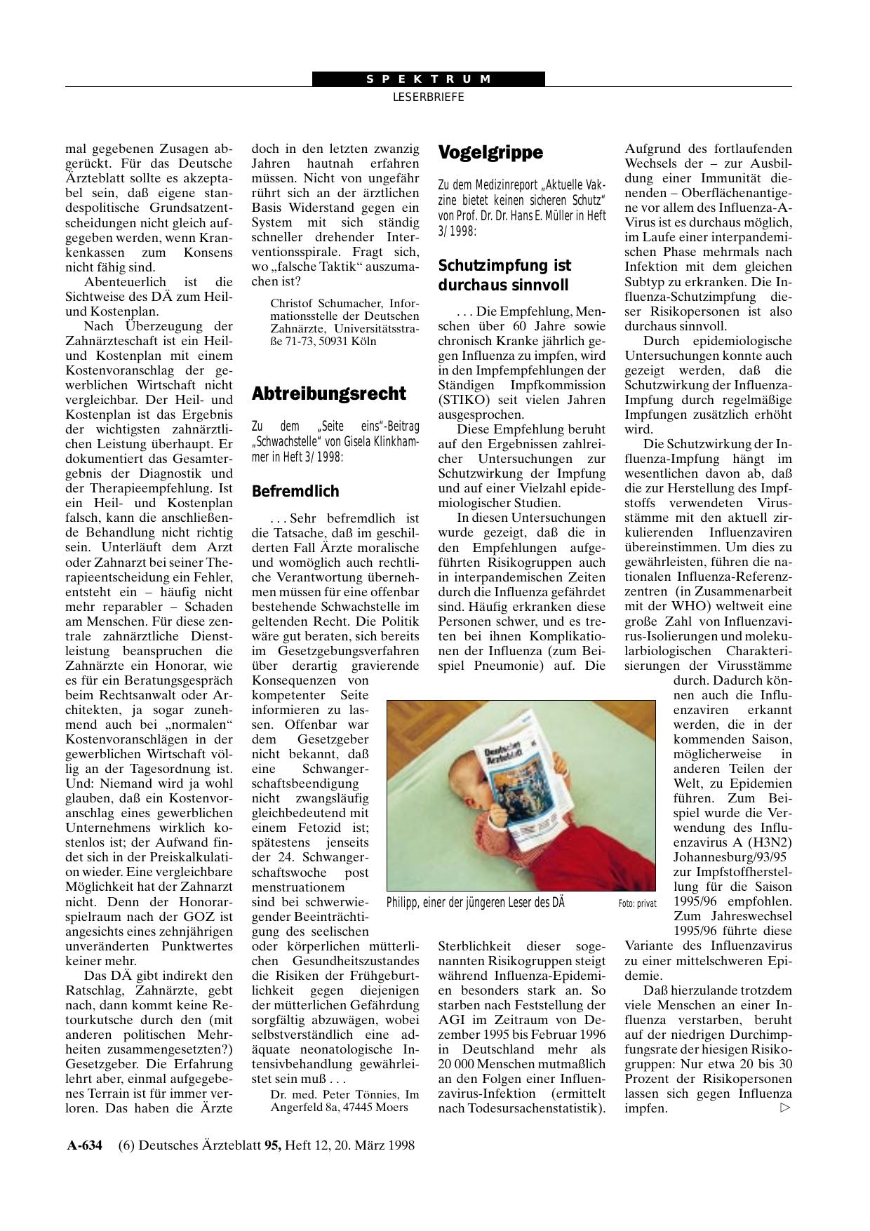 Vorschauseite 1: Abtreibungsrecht: Befremdlich