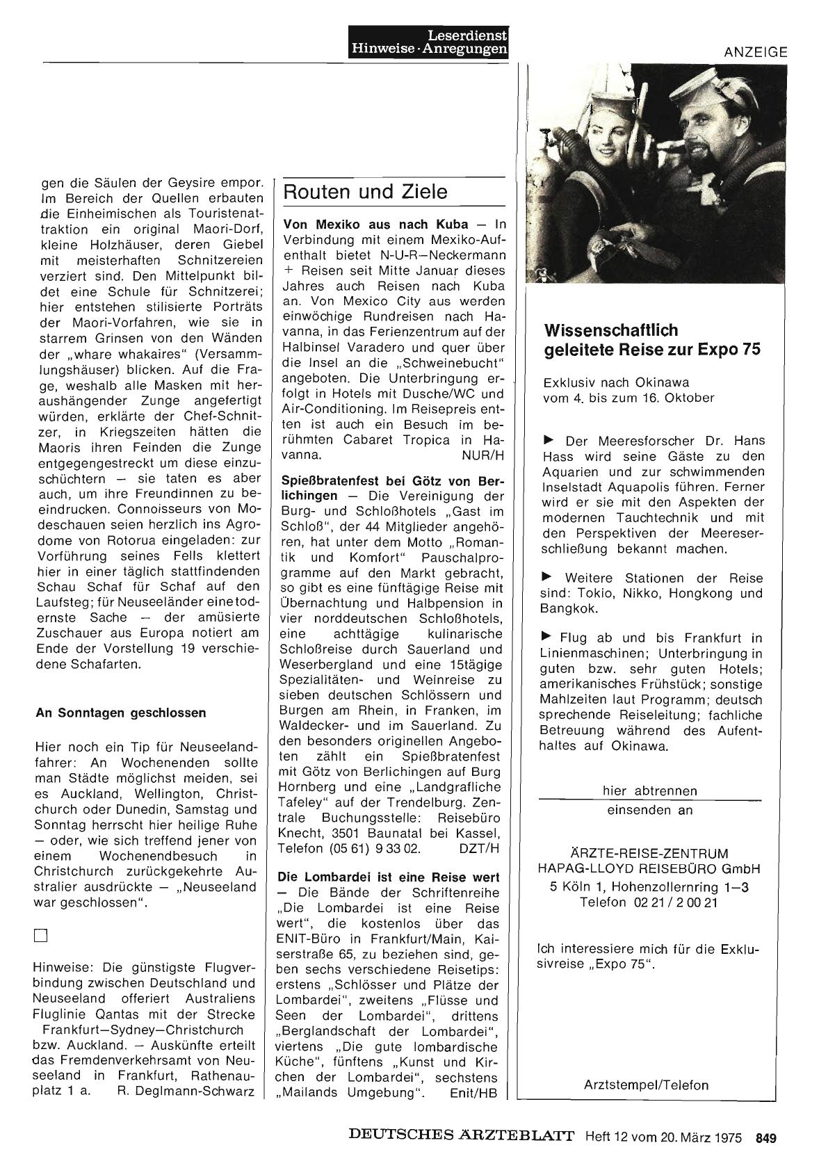 Vorschauseite 1: Routen und Ziele