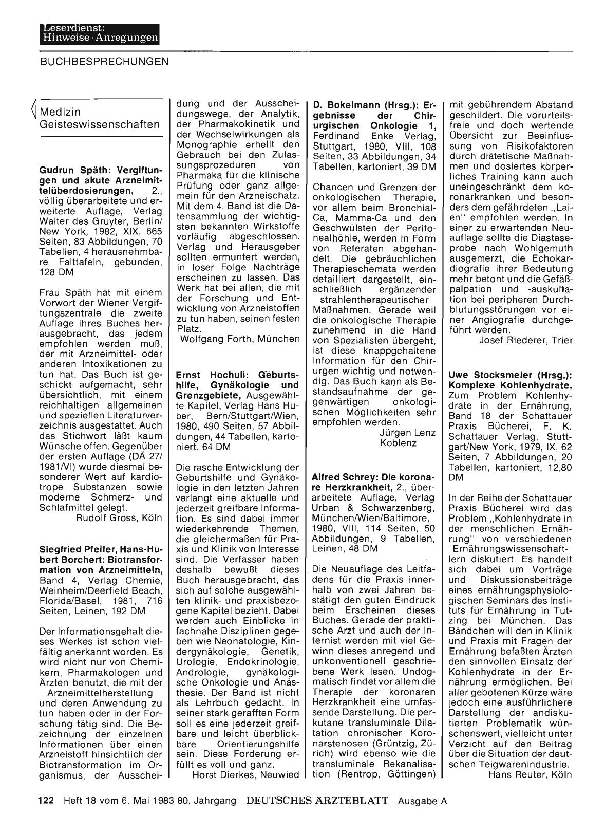 Vorschauseite 1: Medizin — Geisteswissenschaften