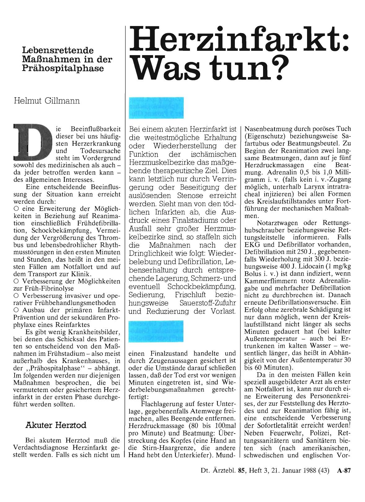 Vorschauseite 1: Herzinfarkt: Was tun?
