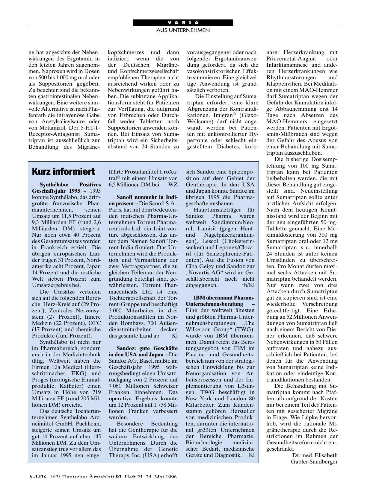 Vorschauseite 1: Kurz informiert