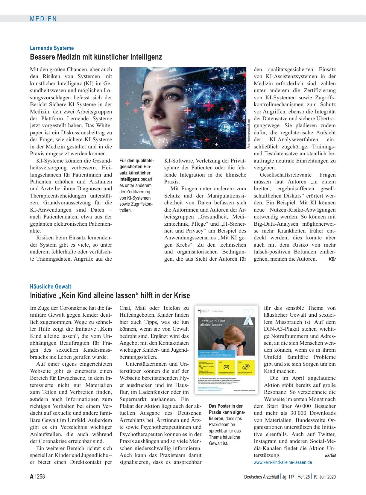Vorschauseite 1: Lernende Systeme: Bessere Medizin mit künstlicher Intelligenz
