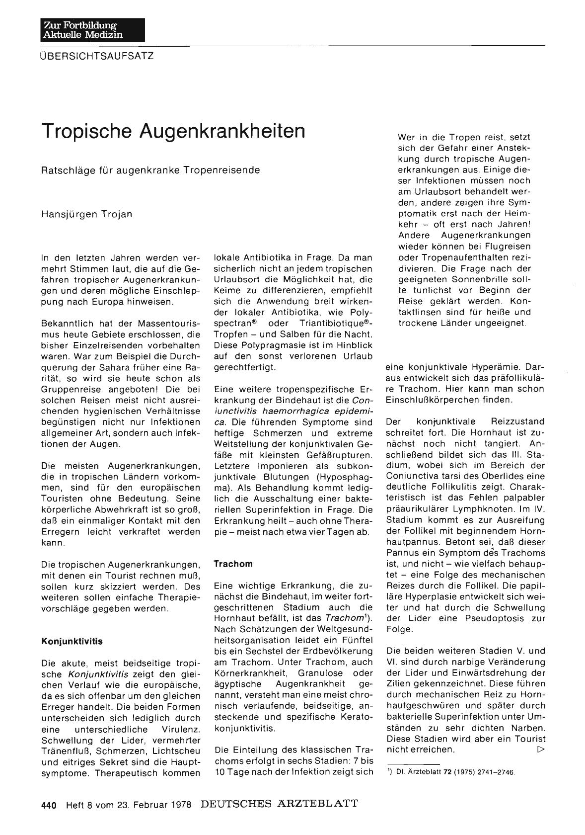 Vorschauseite 1: Tropische Augenkrankheiten
