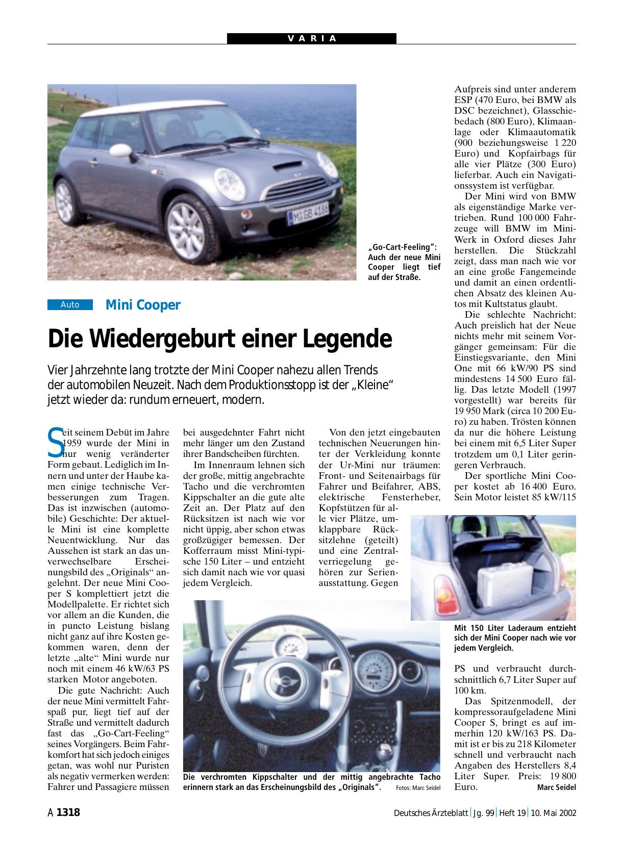 Vorschauseite 1: Mini Cooper: Die Wiedergeburt einer Legende