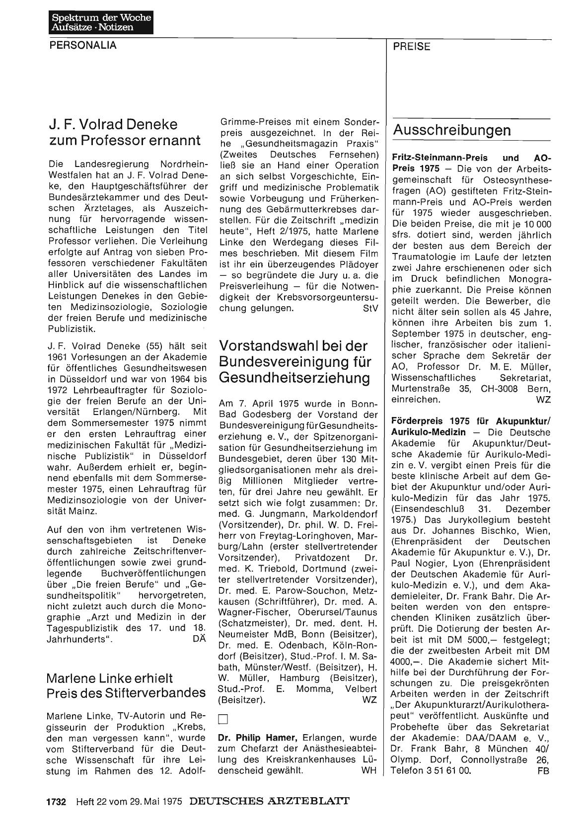 Vorschauseite 1: Ausschreibungen