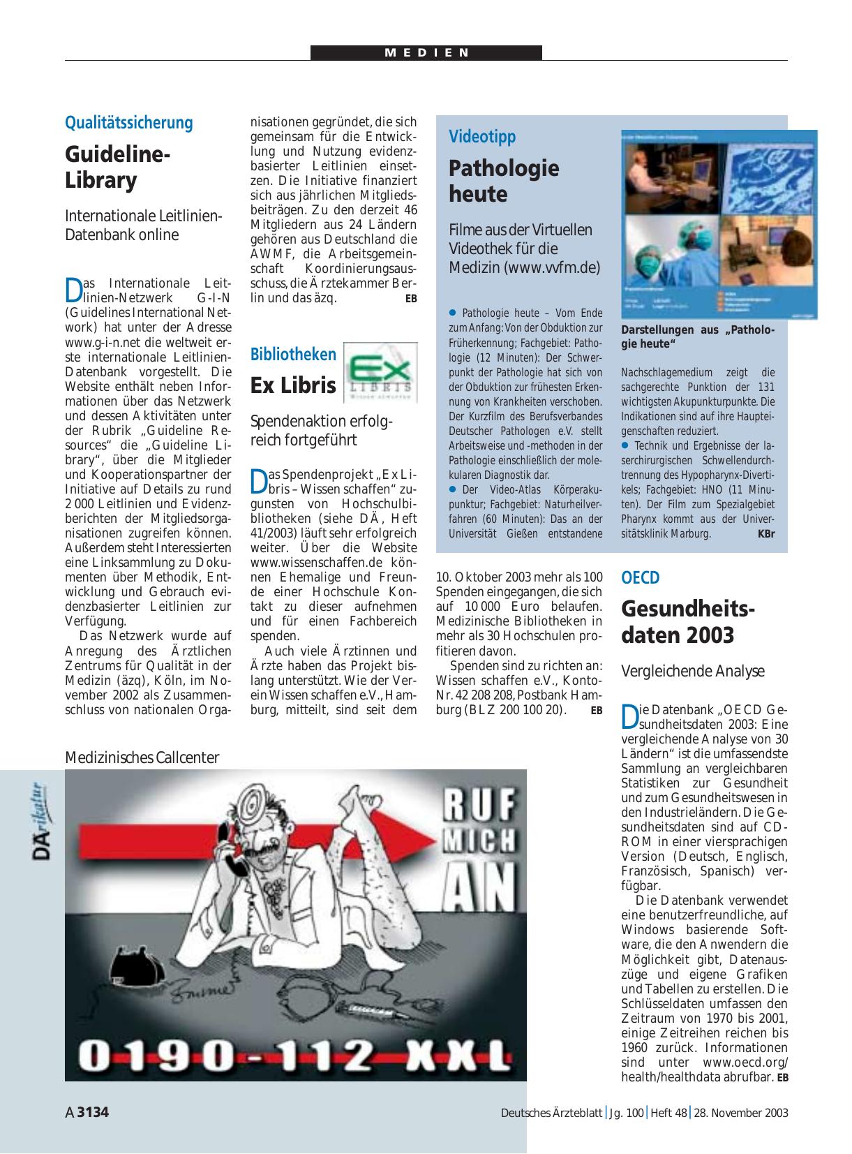 Vorschauseite 1: Bibliotheken: Ex Libris