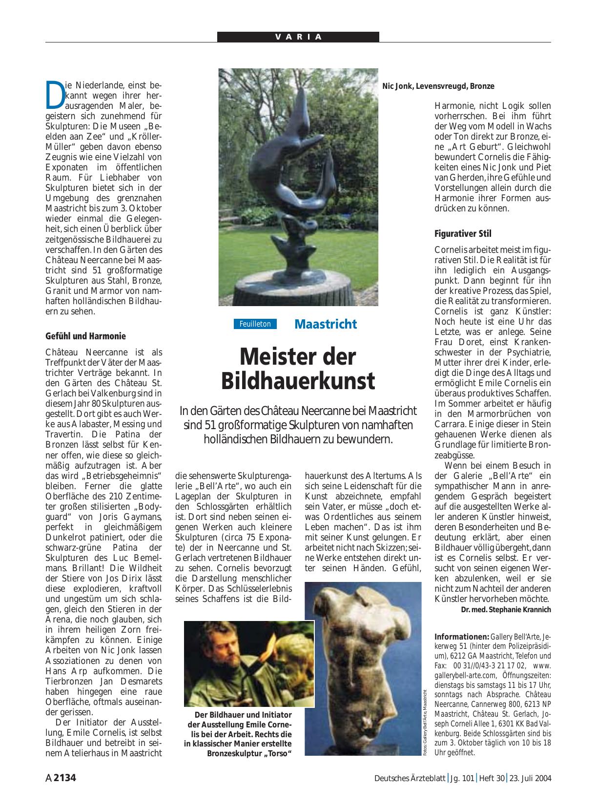 Vorschauseite 1: Maastricht: Meister der Bildhauerkunst