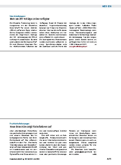 Vorschauseite 1: Internistenkongress: Mehr als 200 Vorträge online verfügbar